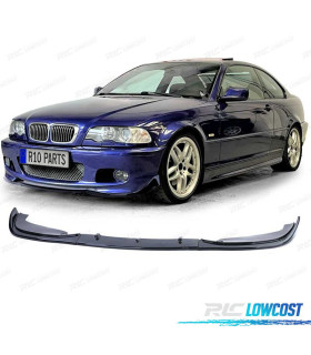 SPOILER LAME AVANT BMW E46 COUPE CABRIO 99-06 LOOK M NOIR BRILLANT