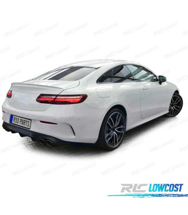 DIFFUSEUR MERCEDES CLASSE E C238 16- LOOK AMG E53 + EMBOUTS D'ÉCHAPPEMENT NOIRS
