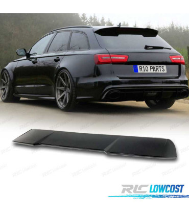 AILERON SPOILER DE TOIT AUDI A6 16-18 NOIR BRILLANT