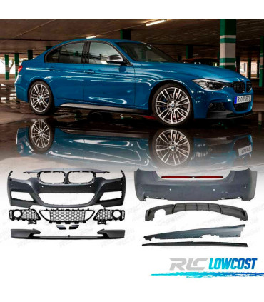 KIT CARROSSERIE BMW F30 LOOK M PERFORMANCE PDC SRA DOUBLE SORTIE