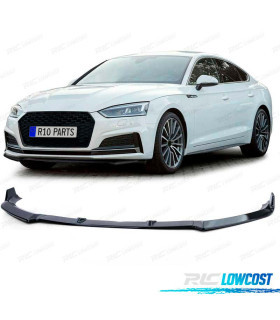 SPOILER LAME FRONTAL AUDI A5 F5 16-19 LOOK S LINE NOIR BRILLANT
