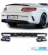 DIFFUSEUR MERCEDES CLASSE C C205 COUPÉ 15-18 LOOK AMG PDC NOIR + SORTIES D'ÉCHAPPEMENT