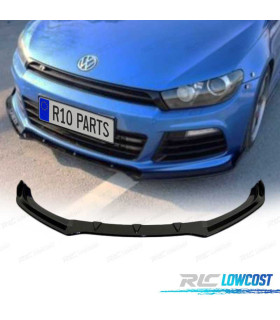SPOILER LAME PARE-CHOCS AVANT VOLKSWAGEN VW SCIROCCO R20 08-14 NOIR BRILLANT