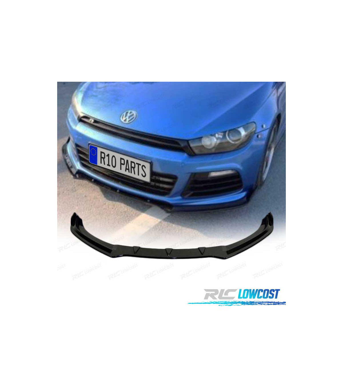 Becquet Avant Pour VW Scirocco R 2009-2015 - Spoiler Lèvre En ABS, Protection Et Style Aérodynamique