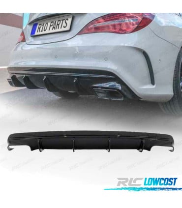 DIFFUSEUR MERCEDES CLA W117 13-18 LOOK AMG CLA45 NOIR BRILLANT