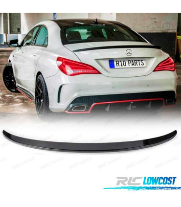 AILERON BECQUET LAME COFFRE MERCEDES CLA C117 13-19 LOOK AMG NOIR BRILLANT