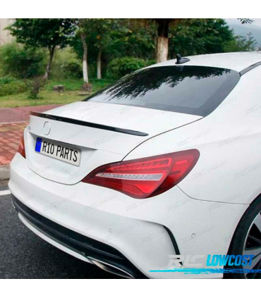 AILERON BECQUET LAME COFFRE MERCEDES CLA C117 13-19 LOOK AMG NOIR BRILLANT