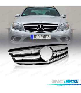 CALANDRE MERCEDES W204 S204 07-14 NOIR CHROMÉ