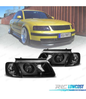 PHARES VOLKSWAGEN VW PASSAT 3B 96-00 FEUX DIURNES FOND NOIR