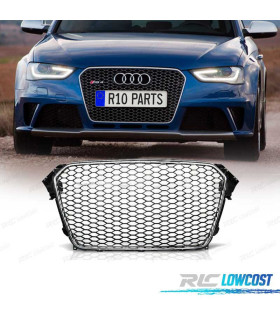 CALANDRE AUDI A4 B8 11-15 CHROMÉ NOIR LOOK RS
