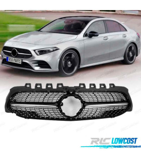 CALANDRE MERCEDES CLASSE A W177 V177 18- LOOK AMG A35 DIAMOND NOIR CAMÉRA