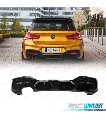 DIFFUSEUR BMW F20 LCI 15-19 LOOK CS NOIR BRILLANT