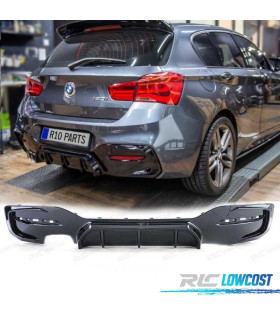 DIFFUSEUR BMW F20 F21 LCI 15-19 LOOK M PERFORMANCE NOIR BRILLANT