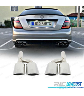 EMBOUTS D´ÉCHAPPEMENT SPÉCIFIQUE MERCEDES CLASSE C W204 07-15 LOOK AMG 50X100