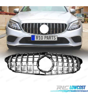 CALANDRE MERCEDES W205 AMG 19- LOOK AMG GT ARGENTE