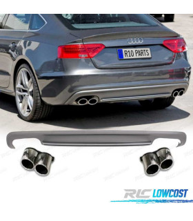 DIFFUSEUR AUDI A5 SPORTBACK 12-16 LOOK S LINE + EMBOUTS D´ÉCHAPPEMENT
