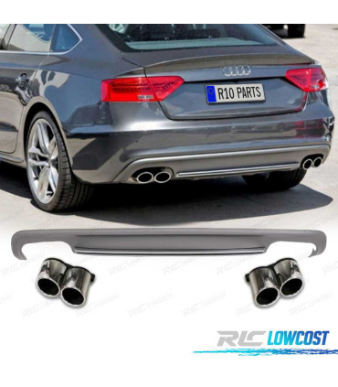DIFFUSEUR AUDI A5 SPORTBACK 12-16 LOOK S LINE + EMBOUTS D´ÉCHAPPEMENT