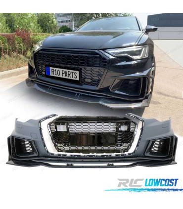 PARE-CHOCS AVANT AUDI A6 18- LOOK RS CARBONE