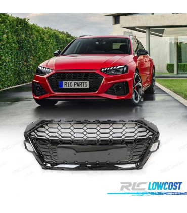 CALANDRE AUDI A4 B9 19- LOOK RS4 NOIR