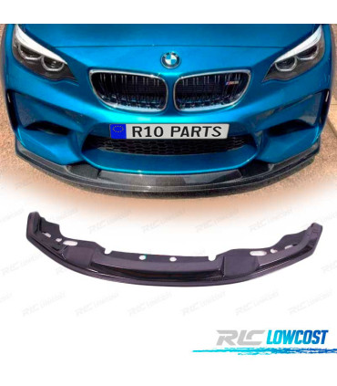 SPOILER LAME DE PARE-CHOCS AVANT BMW F87 14- LOOK M2 CARBONE