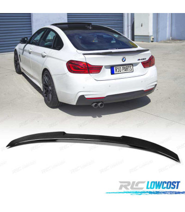 AILERON LAME DE COFFRE BMW F36 13-18 LOOK M4 CARBONE