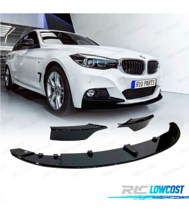 SPOILER LAME PARE-CHOCS BMW F34 13-19 LOOK M NOIR BRILLANT