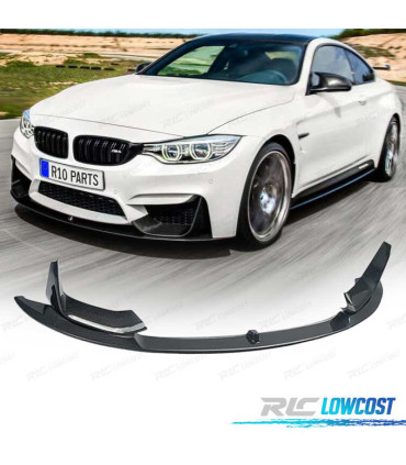 SPOILER LAME DE PARE-CHOCS AVANT BMW F82 F83 M4 13-18 CARBONE + SPLITTERS