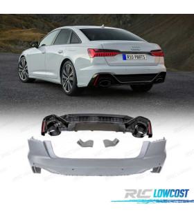 PARE-CHOCS ARRIÈRE AUDI A6 20- LOOK RS6 PDC