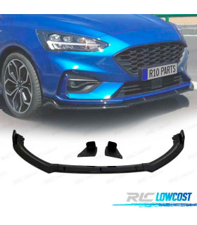 SPOILER LAME DE PARE-CHOCS AVANT FORD FOCUS 18- NOIR BRILLANT