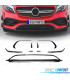 SPOILER LAME DE PARE-CHOCS AVANT MERCEDES W176 LOOK AMG A45 16-18 NOIR BRILLANT