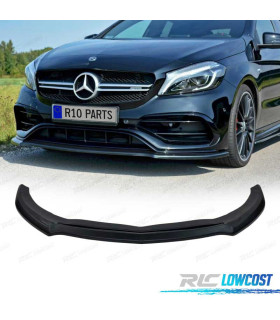 SPOILER LAME DE PARE-CHOCS AVANT MERCEDES W176 AMG 16-18 NOIR
