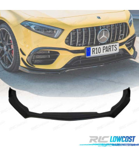 SPOILER LAME DE PARE-CHOCS AVANT MERCEDES W177 18- LOOK AMG A45 S NOIR