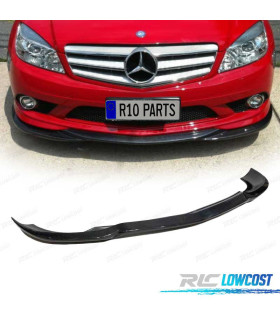 SPOILER LAME PARE-CHOCS AVANT MERCEDES CLASSE C W204 07-11 CARBONE