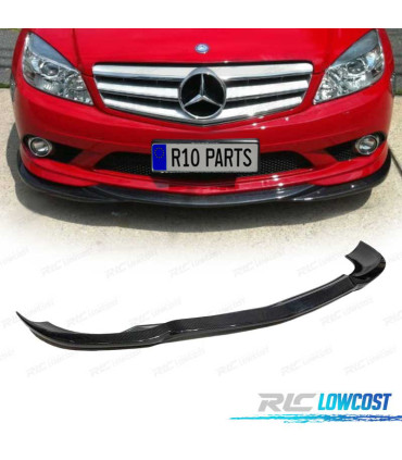 SPOILER LAME PARE-CHOCS AVANT MERCEDES CLASSE C W204 07-11 CARBONE