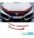MOULURES HONDA CIVIC 16-20 LOOK TYPE R ROUGE