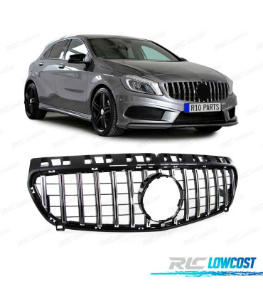 CALANDRE MERCEDES CLASSE A W176 GT 12-15 NOIR CHROMÉ