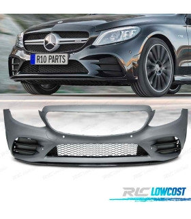 PARE-CHOCS FRONTAL MERCEDES CLASSE C W205 18-21 LOOK AMG PDC