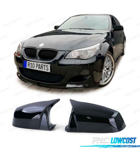 COQUES RÉTROVISEURS BMW E60 E61 07-10 LOOK M NOIR BRILLANT