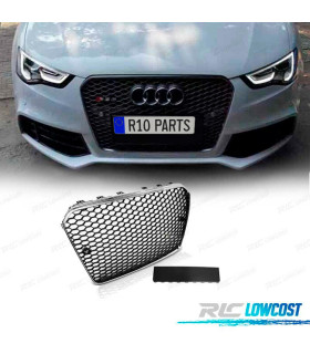 CALANDRE AUDI A5 12-16 LOOK RS5 CHROME NOIR PDC
