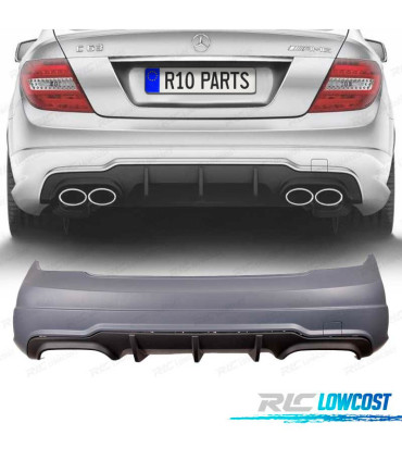 PARE CHOCS ARRIÈRE MERCEDES CLASSE C W204 07-14 LOOK AMG C63