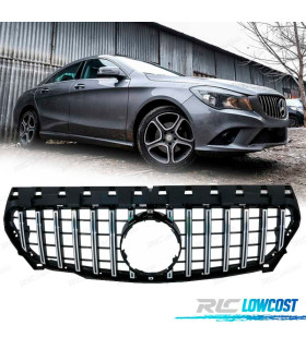CALANDRE MERCEDES CLA C117 13-18 LOOK AMG NOIR CHROMÉ