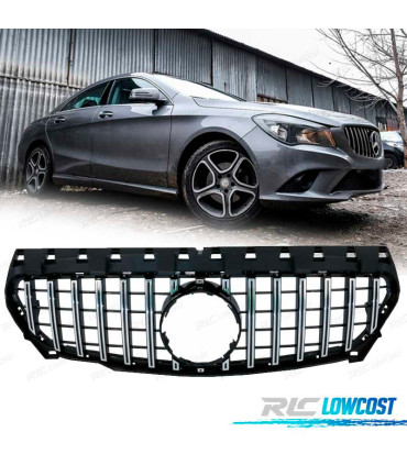 CALANDRE MERCEDES CLA C117 13-18 LOOK AMG NOIR CHROMÉ