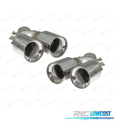 EMBOUTS D´ÉCHAPPEMENT BMW G30 G31 17-19 LOOK M5 CHROMÉ