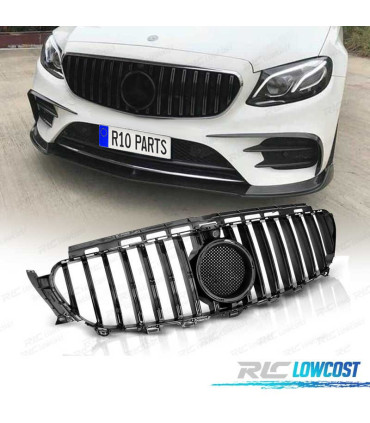 CALANDRE MERCEDES W213 16-18 LOOK GT-R NOIR BRILLANT