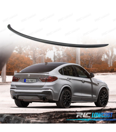 AILERON BECQUET LAME COFFRE LOOK M PERFORMANCE BMW X4 F26 CARBONE