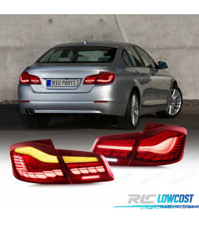 FEUX ARRIÈRE BMW F10 FULL LED DINAMIQUE LIGHT BAR OLED ROUGE