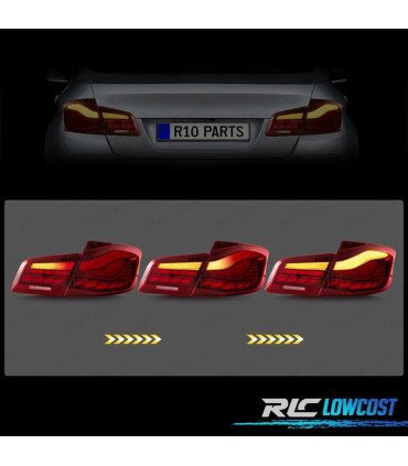 FEUX ARRIÈRE BMW F10 FULL LED DINAMIQUE LIGHT BAR OLED ROUGE