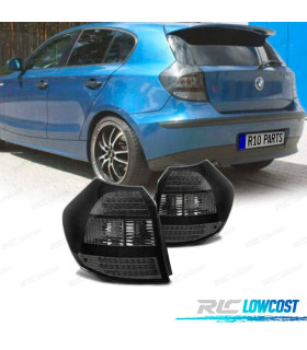 FEUX ARRIÈRE BMW SÉRIE 1 E87 04-07 LED FOND CHROMÉ FUMÉ