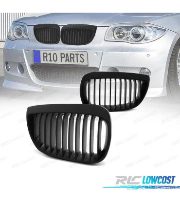 CALANDRES BMW E87 04-07 NOIR MAT