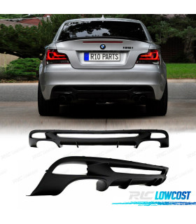 DIFFUSEUR BMW E82 E88 LOOK M PERFORMANCE DOUBLE SORTIE